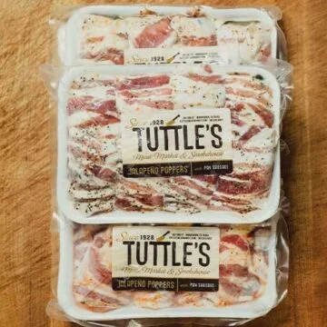 24 Bacon Wrapped Jalapeno Pork Pan Sausage Poppers