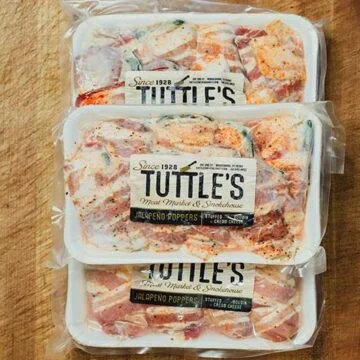 24 Bacon Wrapped Jalapeno Boudin Poppers