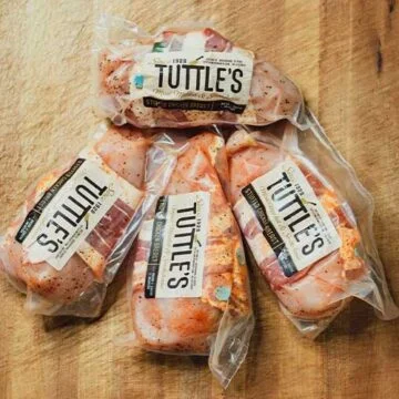 4 Stuffed Chicken Breasts (Whole Chicken Breast stuffed with Jalapeno, Cream Cheese and wrapped in bacon)