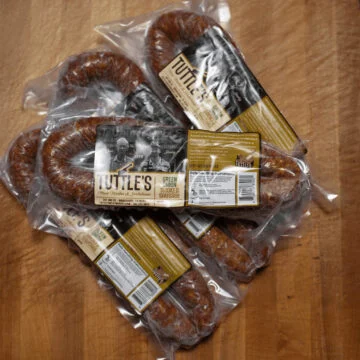 Tuttle’s Smoked Green Onion Sausage